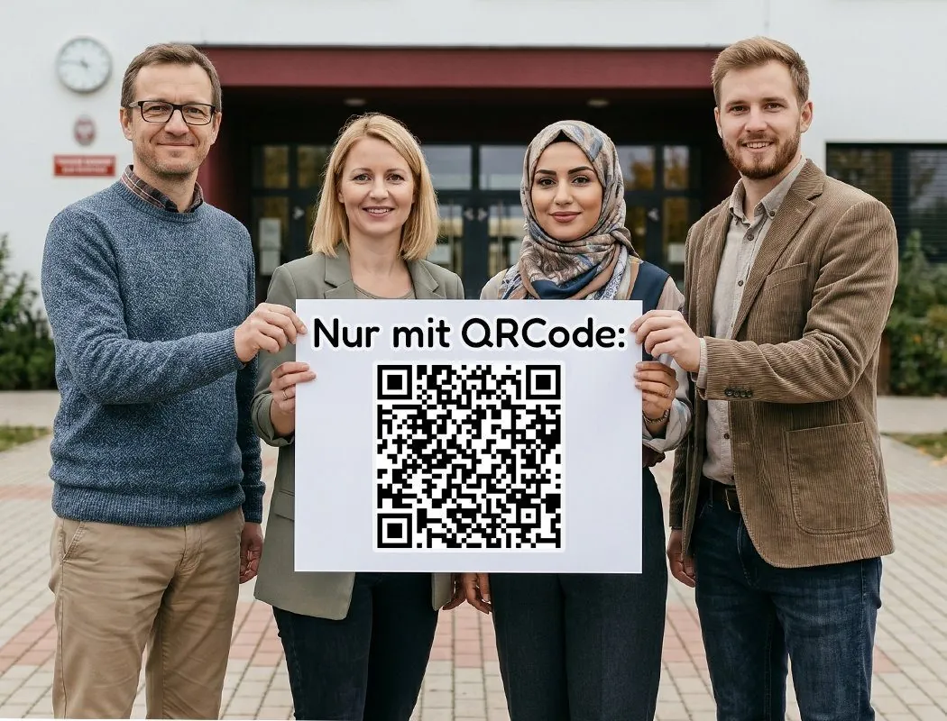 Anmeldung an der Montessori-Schule per QR-Code in der Web-App MeineMonte